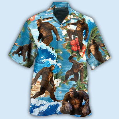 Bigfoot Tropical Style - Hawaiian Shirt 