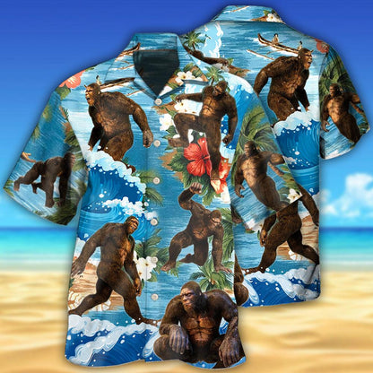 Bigfoot Tropical Style - Hawaiian Shirt 