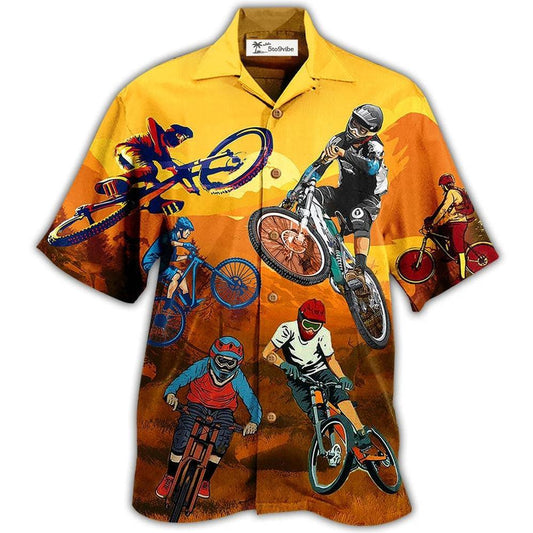Hawaiian Shirt / Adults / S Bike Racing Always Love It - Hawaiian Shirt 
