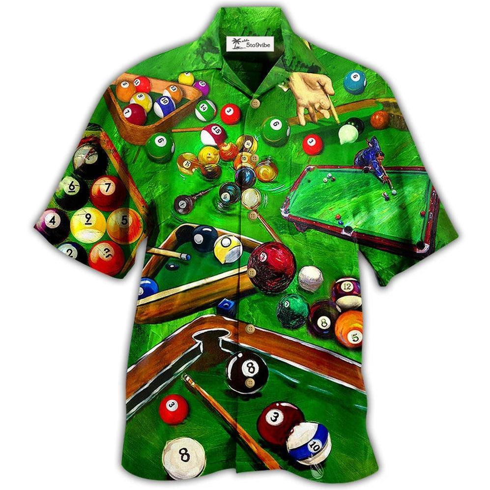 Hawaiian Shirt / Adults / S Billiard Enthuse Green Style - Hawaiian Shirt 