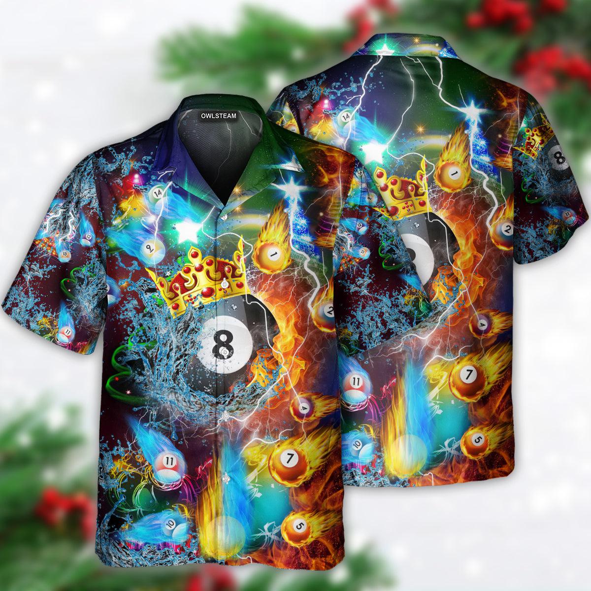 Billiard Fire And Water Merry Christmas - Hawaiian Shirt 