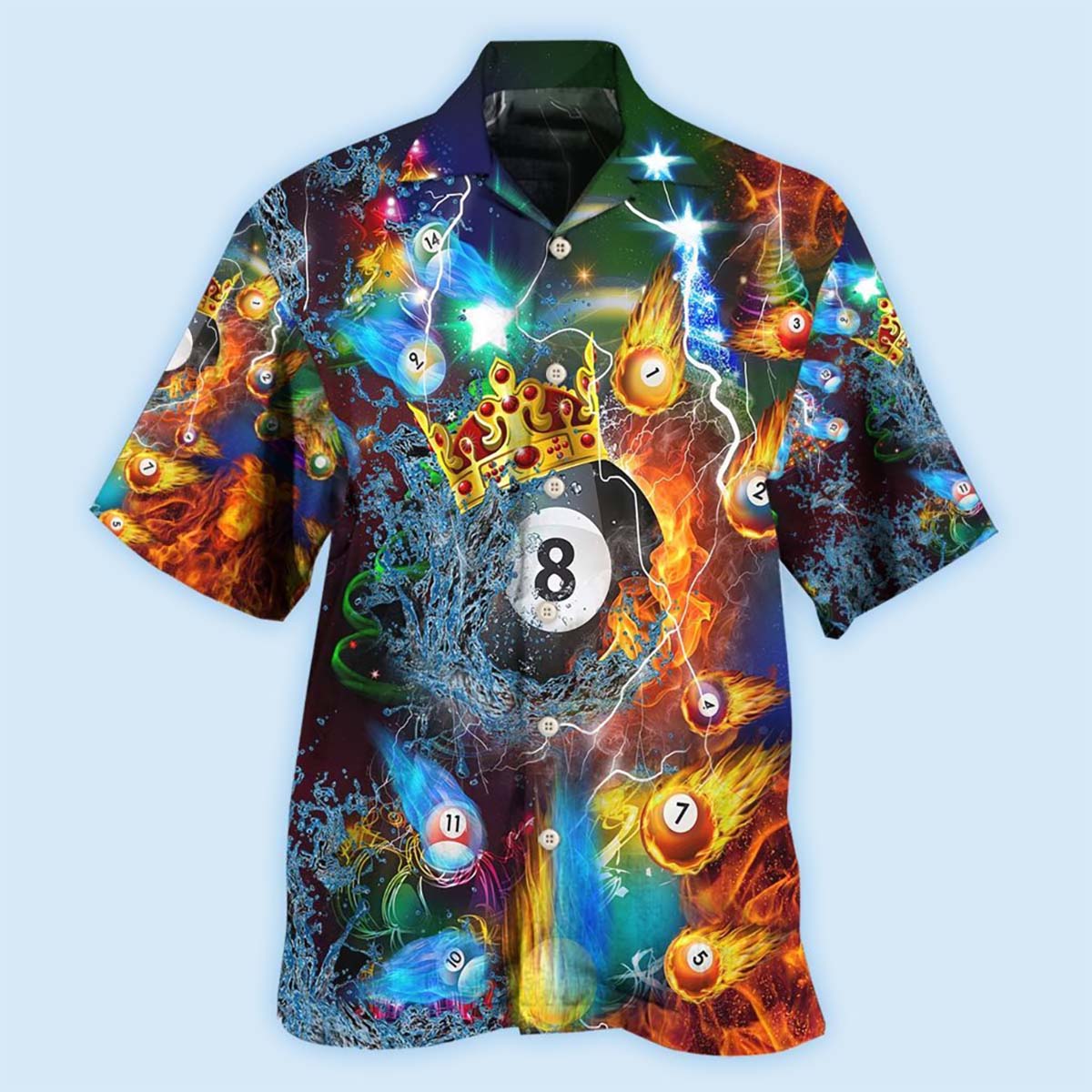 Billiard Fire And Water Merry Christmas - Hawaiian Shirt 