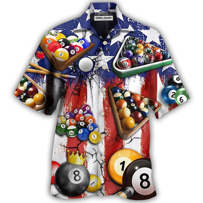 Hawaiian Shirt / Adults / S Billiard Independence Day - Hawaiian Shirt 