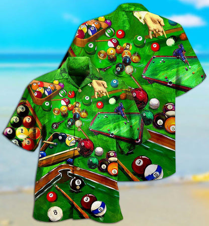 Billiard Is My Life My Love Green - Hawaiian Shirt 