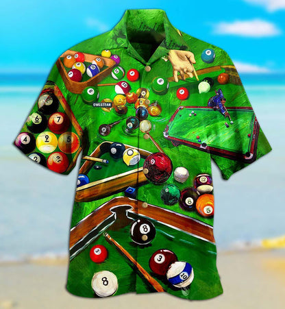 Billiard Is My Life My Love Green - Hawaiian Shirt 