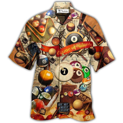 Hawaiian Shirt / Adults / S Billiard Never Give Up Until The Last Ball Falls Vintage Style - Hawaiian Shirt 