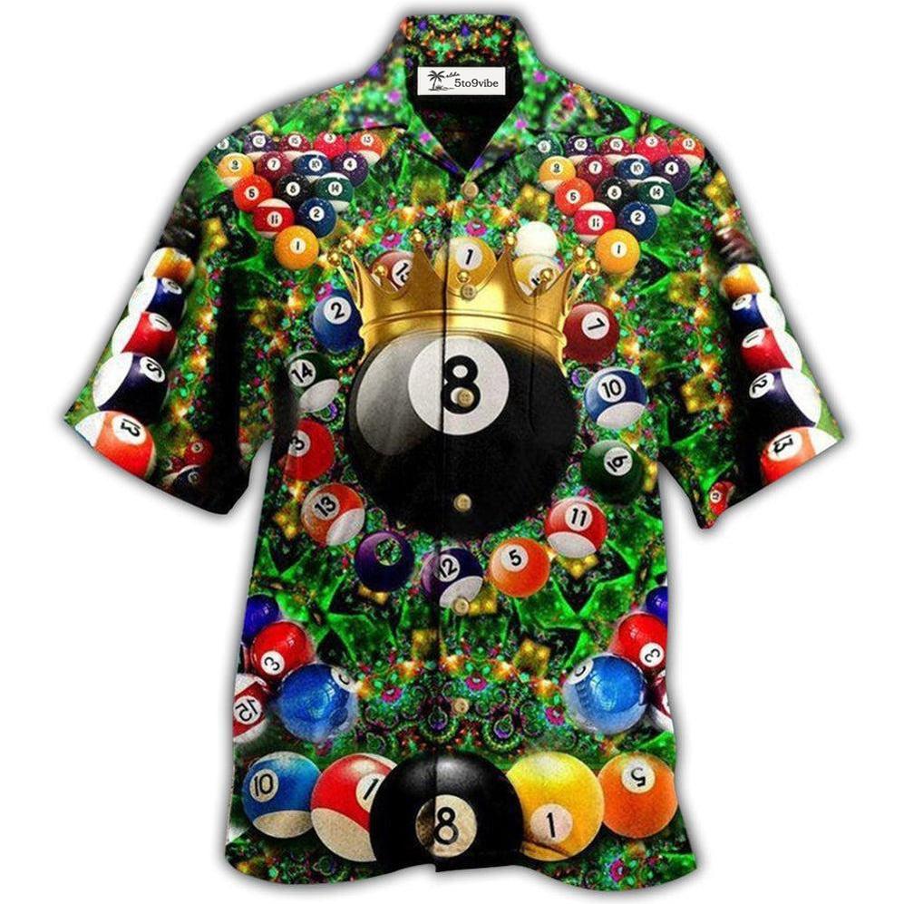 Hawaiian Shirt / Adults / S Billiard Warning Pool On Duty - Hawaiian Shirt 