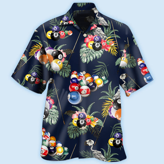 Billiard Tropical Leaf Style - Hawaiian Shirt 