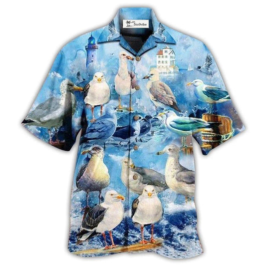 Hawaiian Shirt / Adults / S Seagull Bird Stop It Now - Hawaiian Shirt 