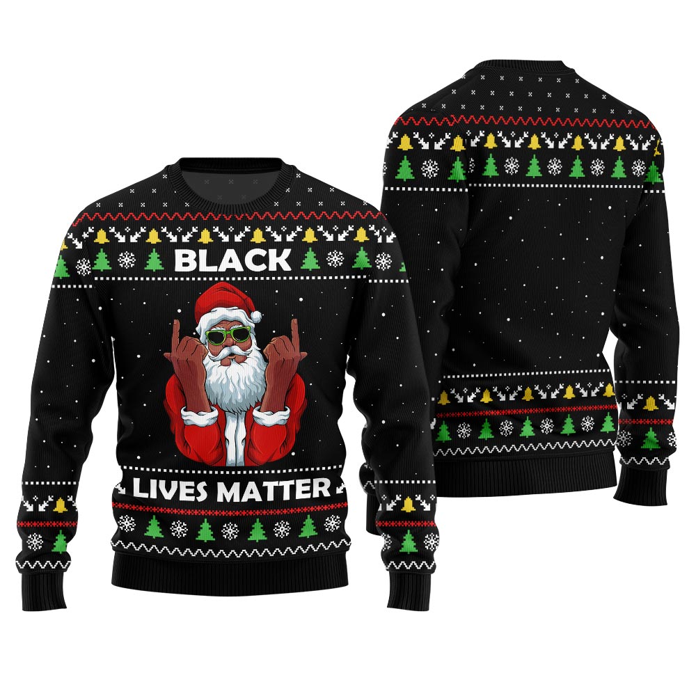 Black Lives Matter Ugly Christmas Sweater