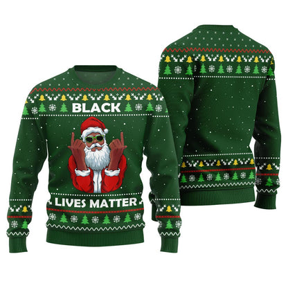 Black Lives Matter Ugly Christmas Sweater