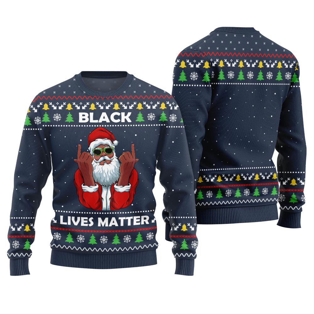 Black Lives Matter Ugly Christmas Sweater