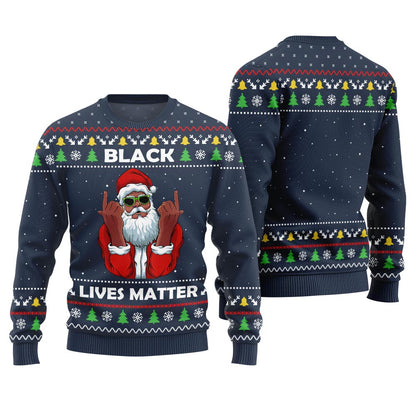 Black Lives Matter Ugly Christmas Sweater