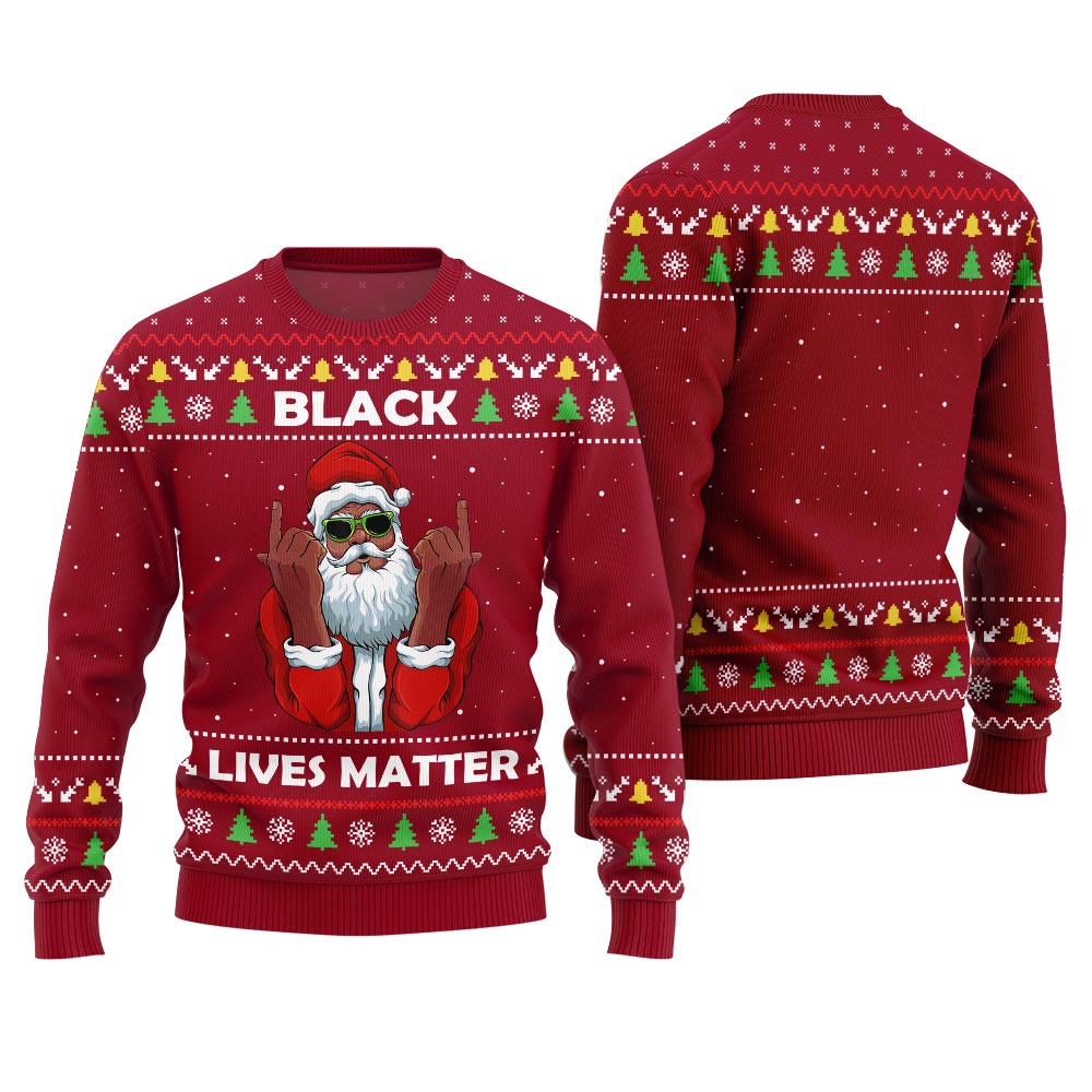 Black Lives Matter Ugly Christmas Sweater