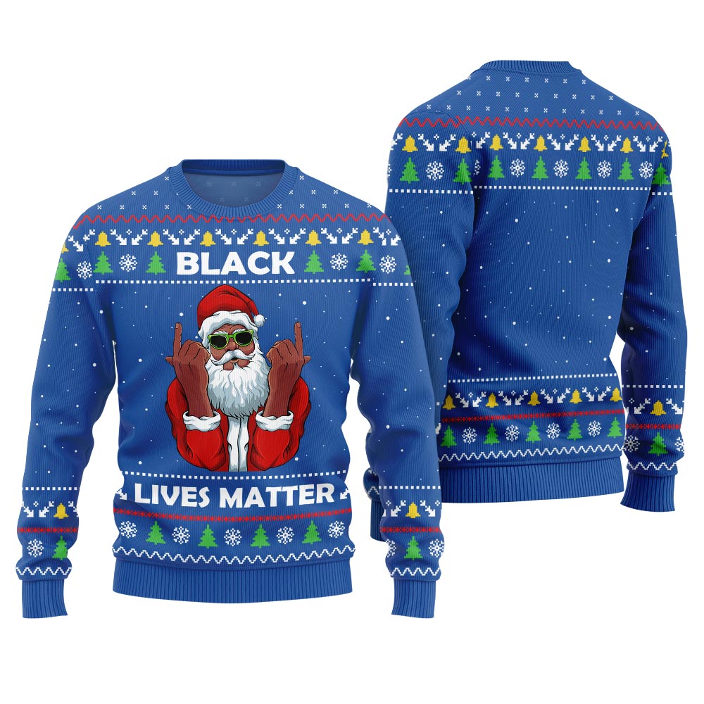 Black Lives Matter Ugly Christmas Sweater