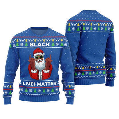 Black Lives Matter Ugly Christmas Sweater