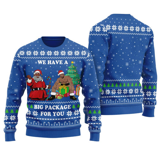 Black Santa Barry Wood Women's Funny Ugly Christmas Sweater