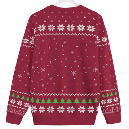 Black Santa Barry Wood Womens Plus Ugly Christmas Sweater