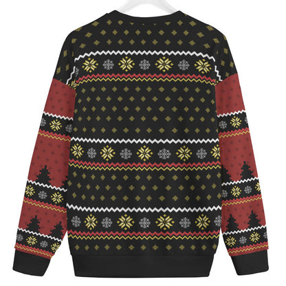 Black Santa Claus Women's Plus Size Ugly Christmas Sweater