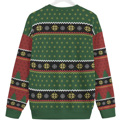 Black Santa Claus Women's Plus Size Ugly Christmas Sweater