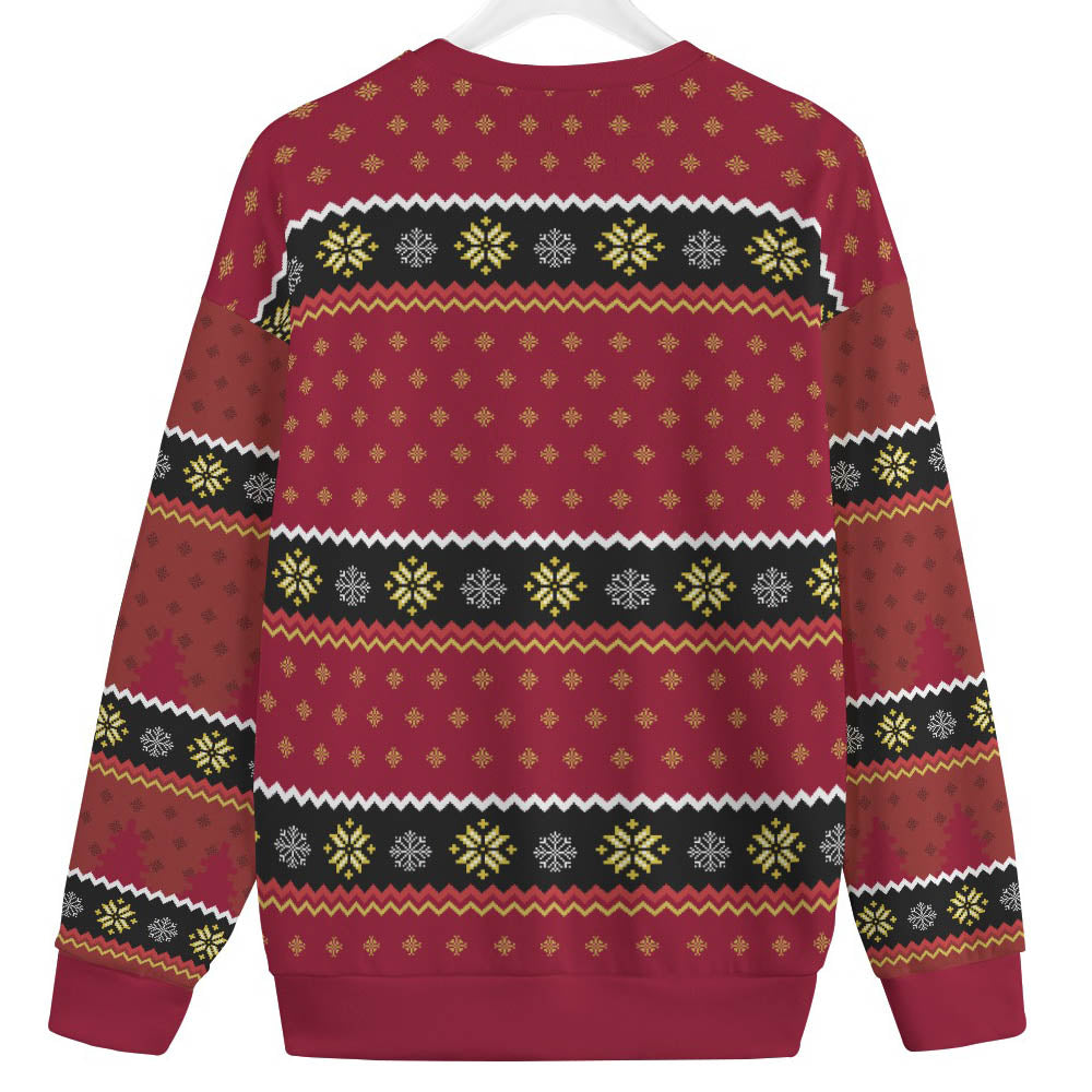 Black Santa Claus Women's Plus Size Ugly Christmas Sweater