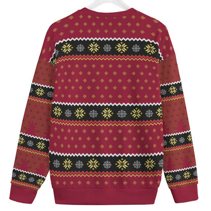 Black Santa Claus Women's Plus Size Ugly Christmas Sweater