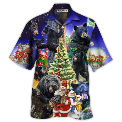 Hawaiian Shirt / Adults / S Bear Family Into Spring Merry Christmas - Hawaiian Shirt 