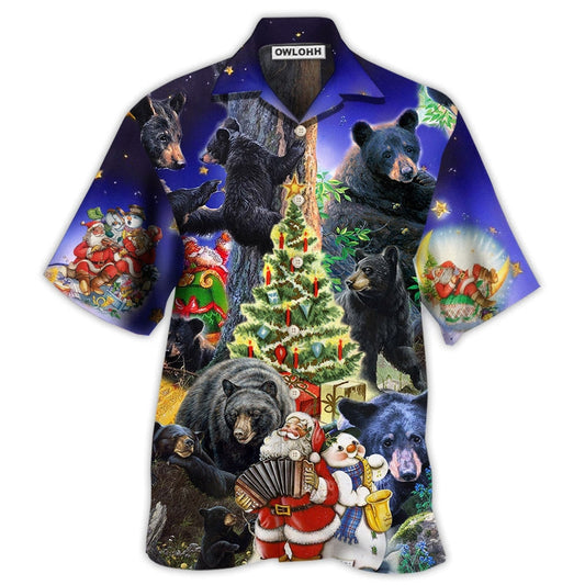 Hawaiian Shirt / Adults / S Bear Family Into Spring Merry Christmas - Hawaiian Shirt 