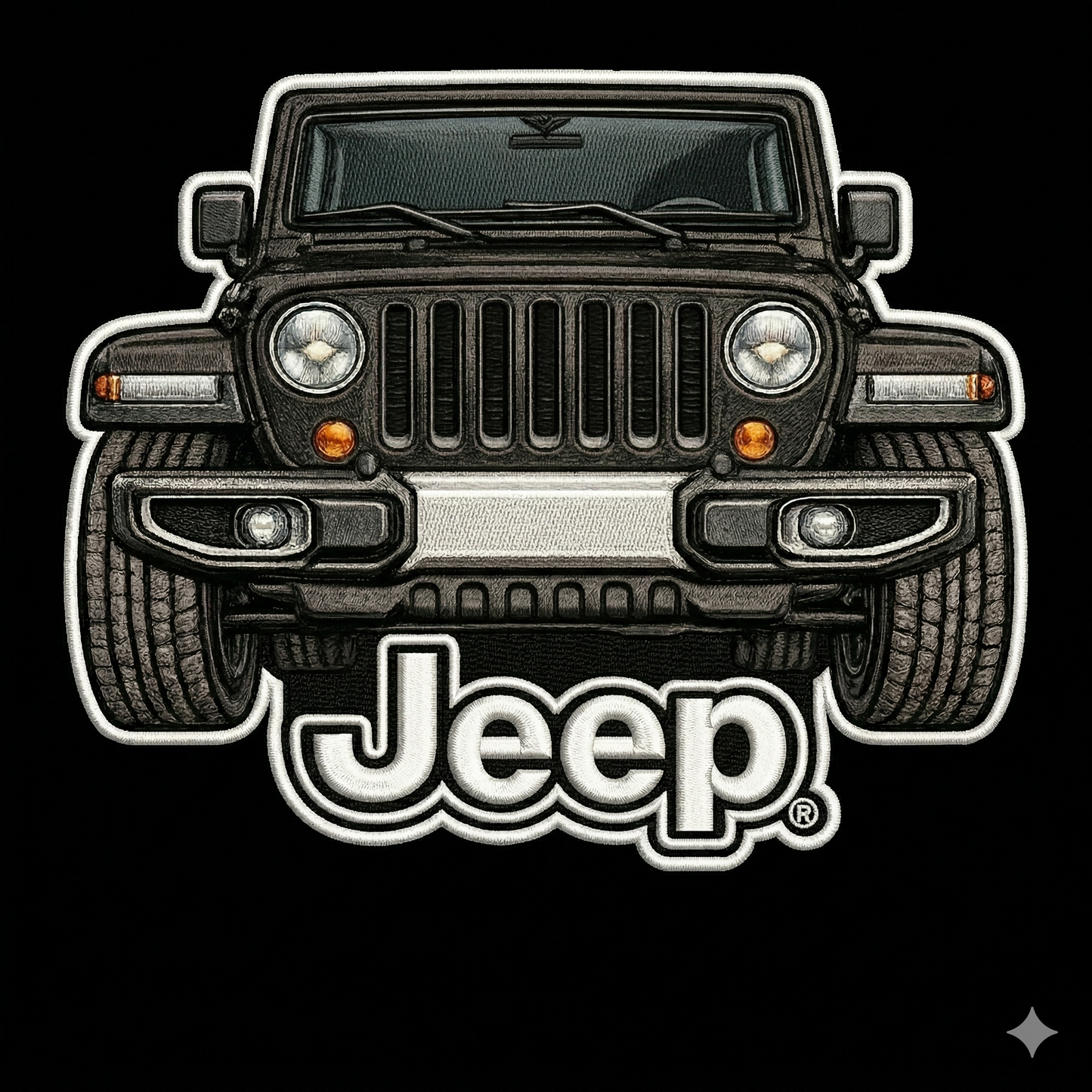 Sudadera prémium unisex Jeep bordada con cremallera de cuarto, suéter con cremallera de cuarto inspirado