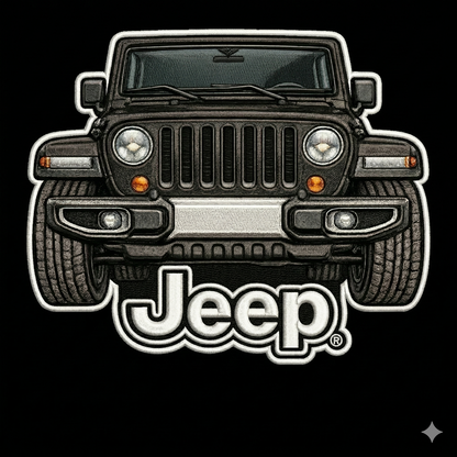 Sudadera prémium unisex Jeep bordada con cremallera de cuarto, suéter con cremallera de cuarto inspirado