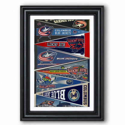 All Hockey Teams Vintage Pennant Anniversary For Fans No Frame Vertical Poster - 5to9vibe
