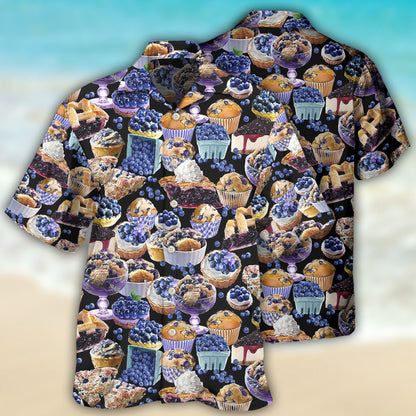 Baking Blueberry Cupcake Baking Lover - Hawaiian Shirt 