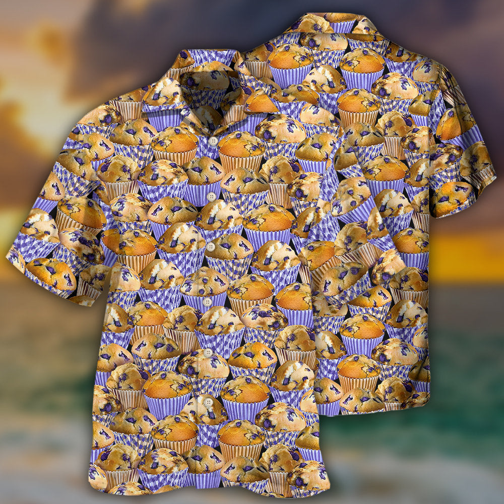 Cake Loves Baking Yummy Blueberry Cake - Hawaiian Shirt 