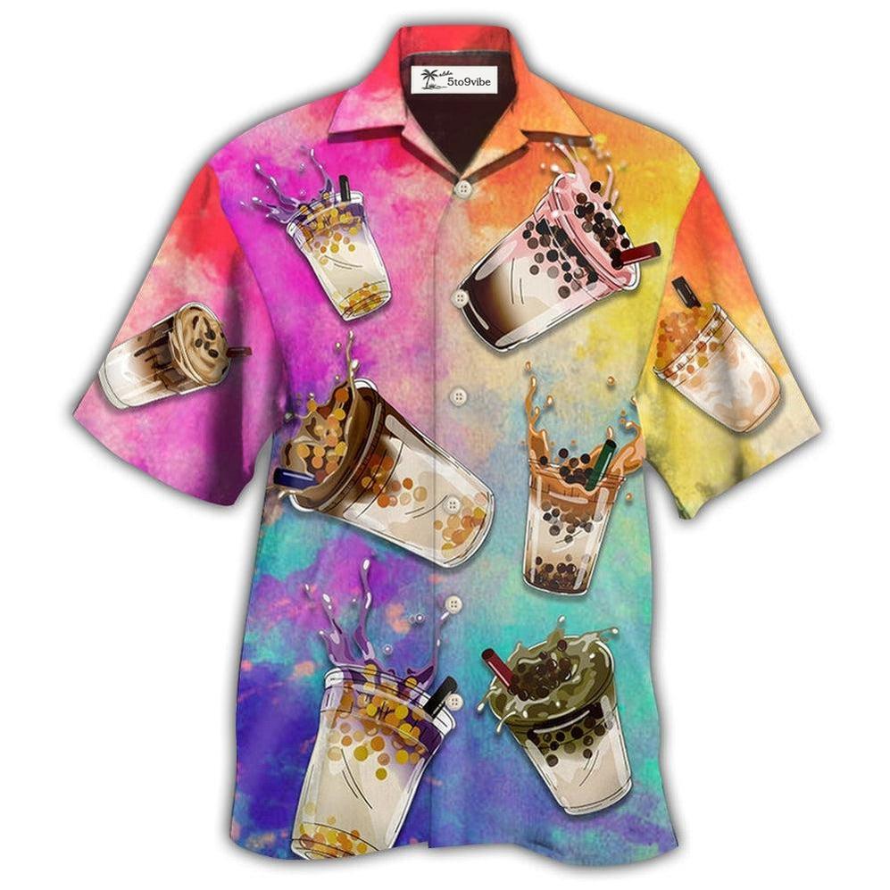 Hawaiian Shirt / Adults / S Tea Milktea Boba Milktea Style - Hawaiian Shirt 