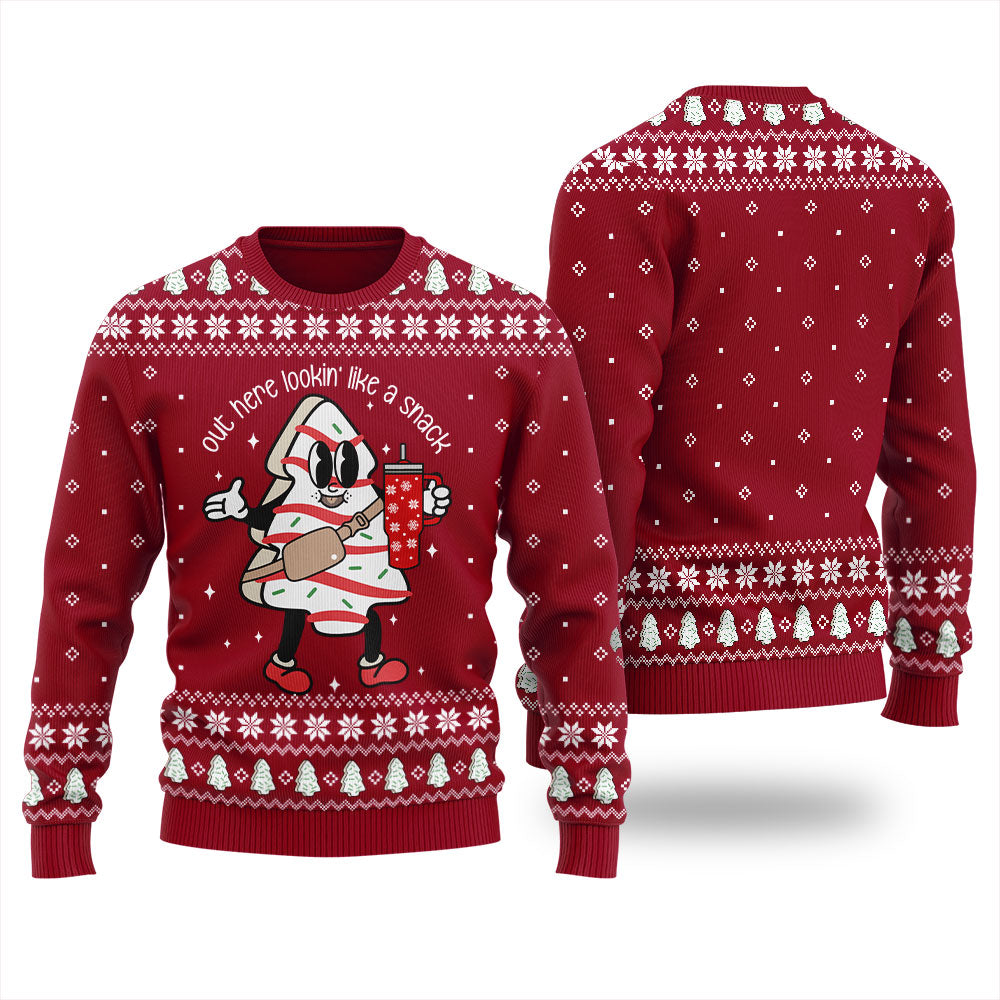 Boojee Out Here Lookin Like A Snack Ugly Christmas Sweater