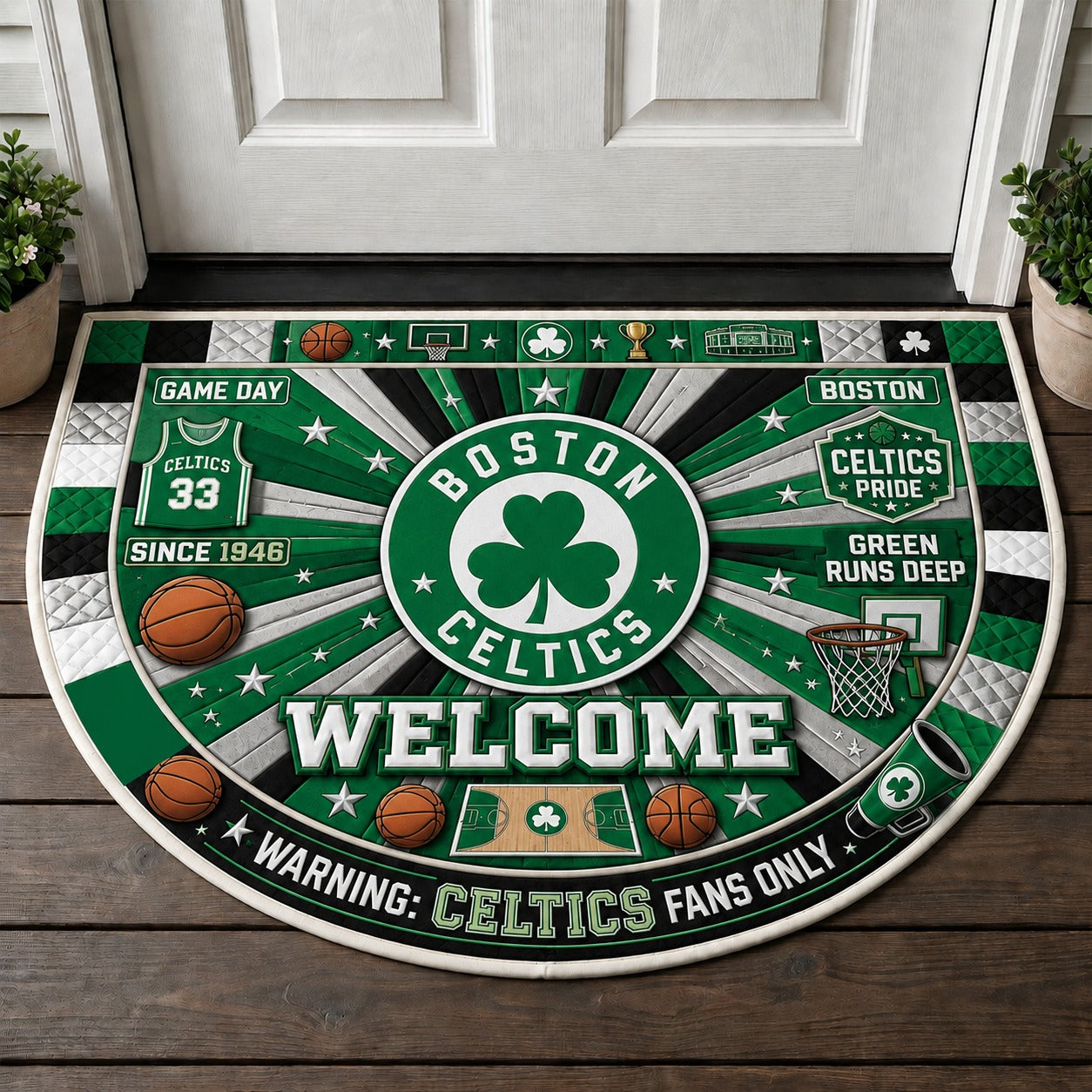 Basketball All Teams Custom Premium Welcome Mat – Personalized Baseball Doormat