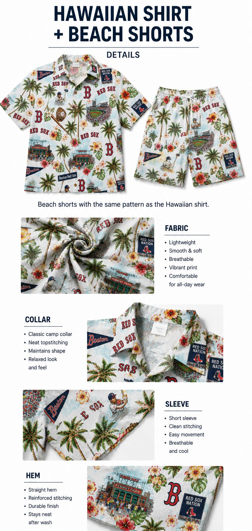 CC Baseball Teams Scenic Pattern Button-Up Unisex Hawaiian Shirt For Men and Women