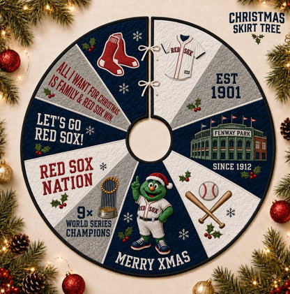 All Baseball Teams Christmas Skirt Tree for Baseball Fans - 5To9Vibe
