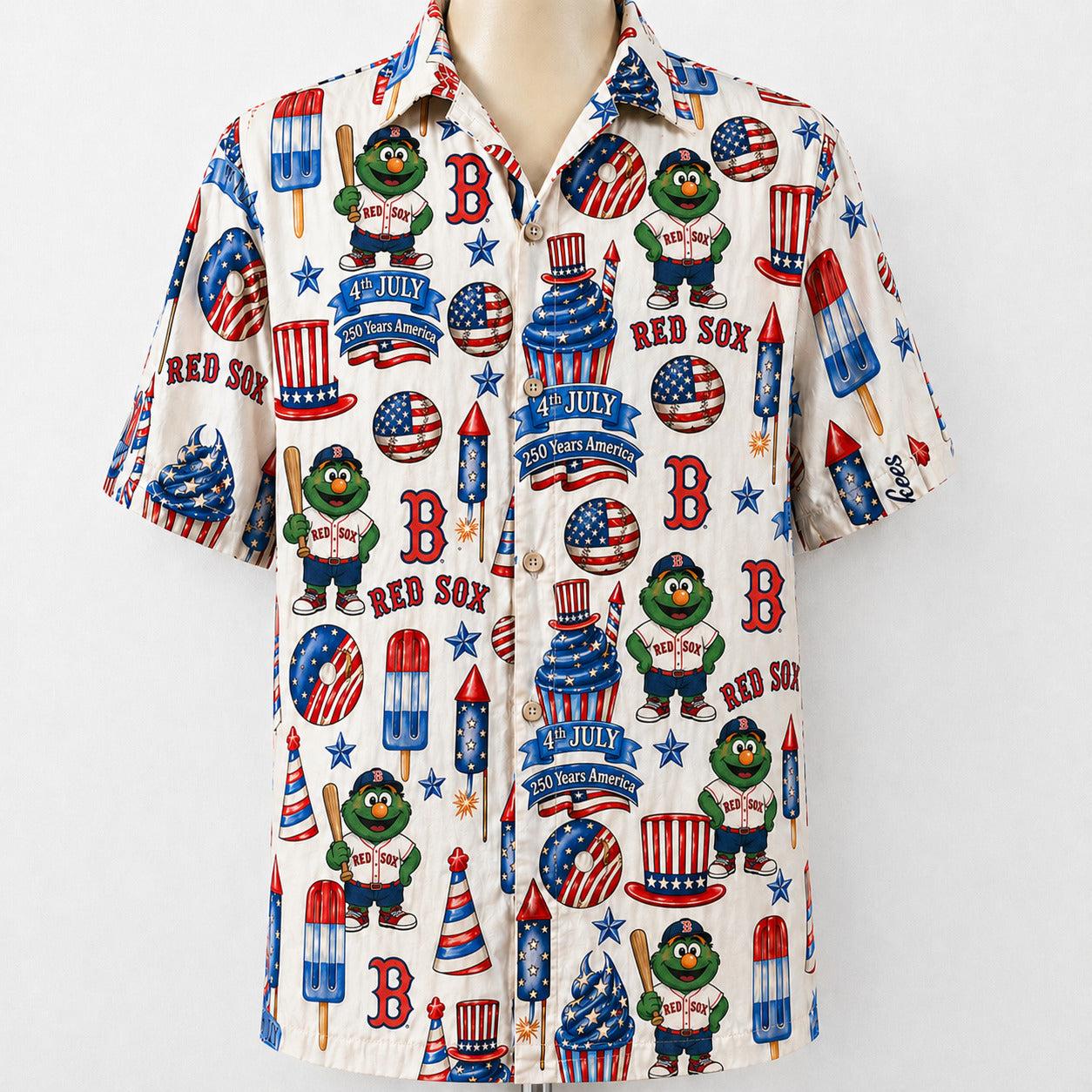 All Baseball Team 4th July 250 Years Anniversary America Premium Unisex Hawaiian Shirt For Men and Women