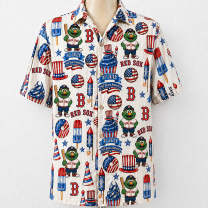 All Baseball Team 4th July 250 Years Anniversary America Premium Unisex Hawaiian Shirt For Men and Women