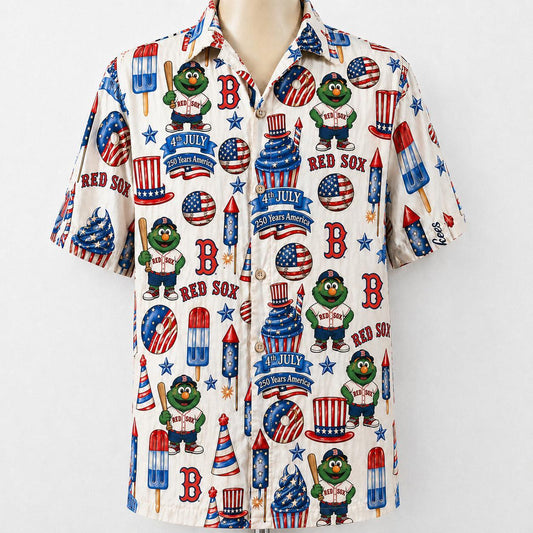 BRS Baseball Team 4th July 250 Years Anniversary America Premium Unisex Hawaiian Shirt For Men and Women