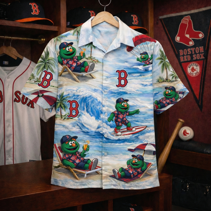 BRS Baseball Mascot Beach Viber Button-Up Unisex Hawaiian Shirt For Men & Women