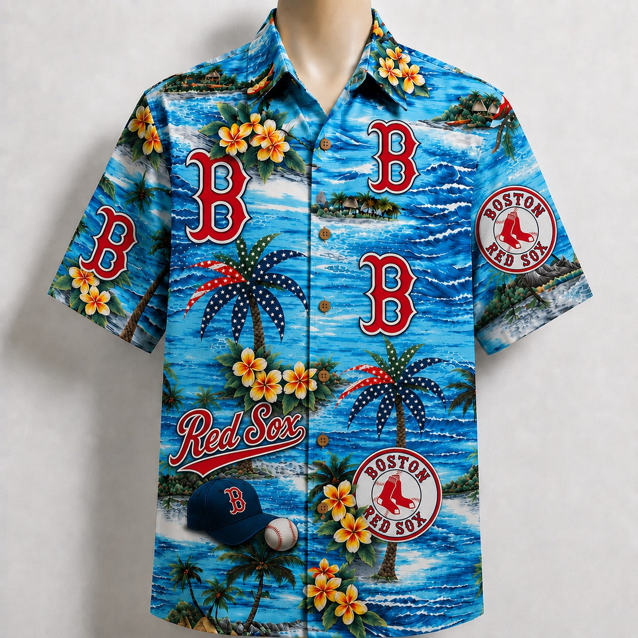 All Baseball Teams Coastal Paradise Button-Up Unisex Hawaiian Shirt For Men and Women