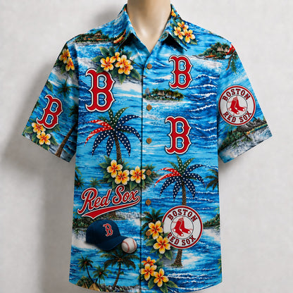All Baseball Teams Coastal Paradise Button-Up Unisex Hawaiian Shirt For Men and Women