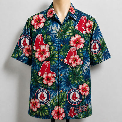 All Baseball Teams Paradise Hibiscus Button-Up Unisex Hawaiian Shirt For Men and Women