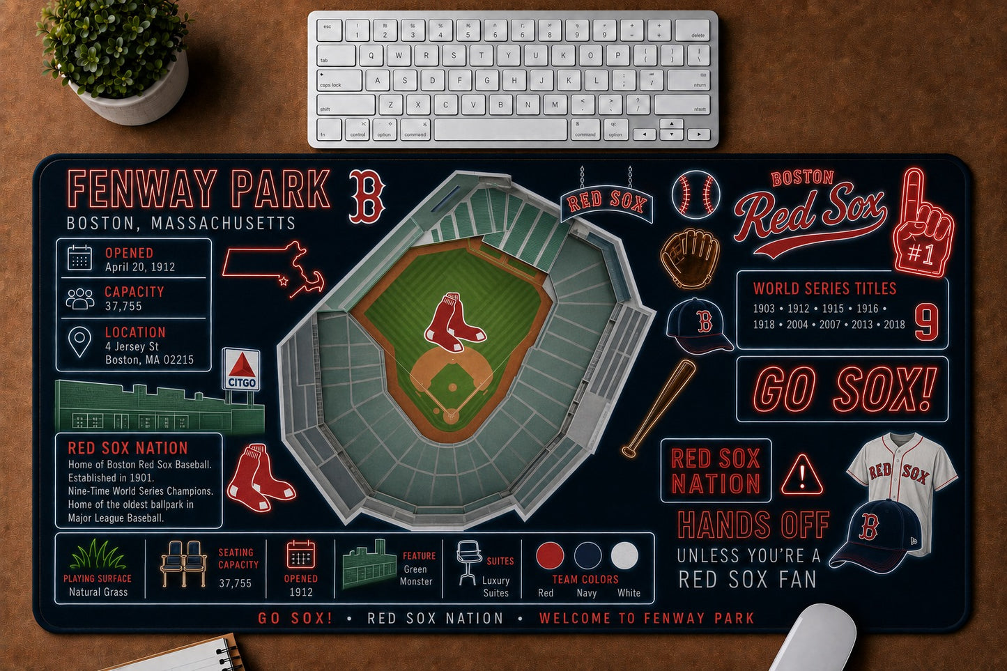 All Baseball Stadiums Infographic Desk Mat Mouse Pad Plus Size Trending - 5to9vibe