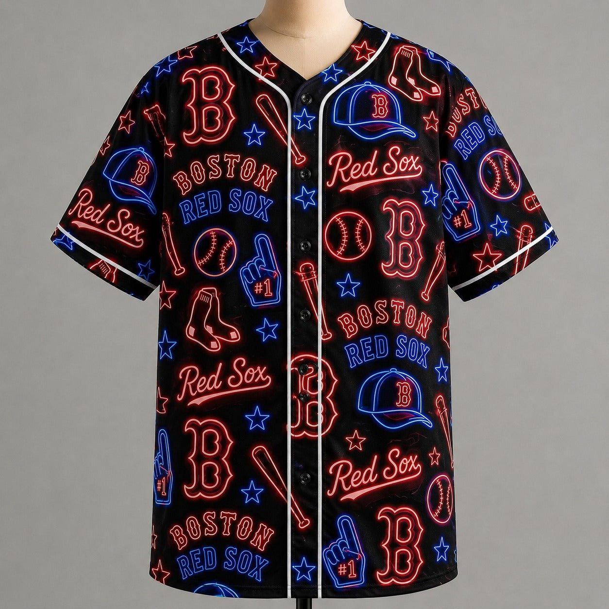 All Baseball Jersey Teams Neon Pattern Vibe Summer Party Baseball Jersey For Men and Women