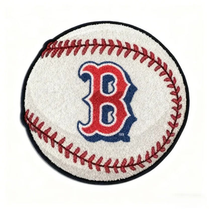 All Baseball Teams Baseball-Shaped Logo Baseball Fan Custom Quilted Print Premium Welcome Mat Washable Black Border – Personalized Baseball Doormat