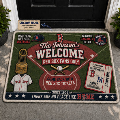 Alfombra personalizada de bienvenida premium de equipo de la MLB – Felpudo de béisbol personalizado
