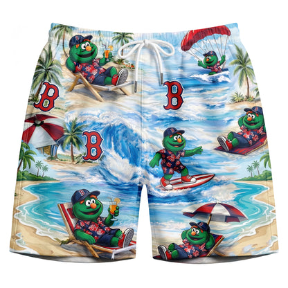 CC Baseball Mascot Beach Viber Button-Up Unisex Hawaiian Shirt For Men & Women